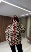 Fermuarlı Polar Hırkalar 6 Renk (Leopar-Puantiye-Lacivert-Sarı-Krem-Kırmızı)