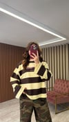 Kalın Çizgili Pamuklu Sweat