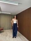 Karol Marka Tensel Pantolon (Yeşil-Lacivert)