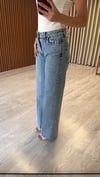 Yanları Taşlı Wide Leg Jean (Karol)