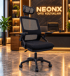 Neonx|Diloş Başlıklı Plastik Ayaklı Oynar Kollu Çalışma Sandalyesi