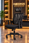 Neonx|Relax EKO Başlıklı Çalışma Koltuğu|Ofis Sandalyesi|Çalışma Sandalyesi