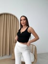 AKSESUAR DETAY TRİKO ATLET SİYAH