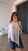 Asimetrik Detay Panço Ekru 2399