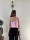Askı Ayarlı İç Astarlı Balon Tensel Bluz Pembe 2283