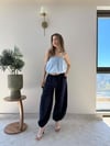 Askı Ayarlı İç Astarlı Balon Tensel Bluz Bebe Mavi 2283