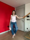Askı Bağlama Bel Korse Detay Bluz Pembe 2200