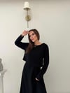 Askılı Elbise ve Croplu Modal İkili Takım Siyah 2039