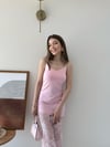 Askılı Etek Dantel Detay Elbise Pembe 2295