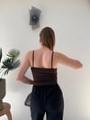 Askılı Fiyonk Detay Atlet Acı Kahve 2364