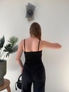 Askılı Fiyonk Detay Atlet Siyah 2364