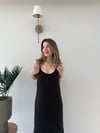 Askılı Salaş Yırtmaçlı Modal Elbise Kahve 2240