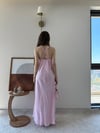 Askılı Sırt Çapraz Detay Midiboy Tensel Modal Elbise Pembe 2293