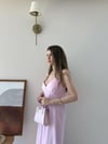 Askılı Sırt Çapraz Detay Midiboy Tensel Modal Elbise Pembe 2293