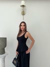 Askılı Volanlı Bluz Siyah 2069