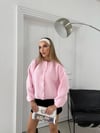 BALON KOL DÜĞME DETAY TRİKO HIRKA PEMBE