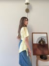 Bel Drape Saçaklı Modal Tişört Sarı 2326