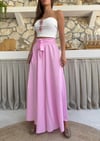 BEL KUŞAKLI İSPANYOL PAÇA PANTOLON PEMBE