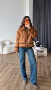 Biye Detay İç Kürk Lamine Mont Camel 2572