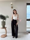 Boyundan Bağlamalı Dantel Detay Sırt Dekolte Bodysuit Beyaz 2149