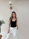 Boyundan Bağlamalı Dantel Detay Sırt Dekolte Bodysuit Siyah 2149