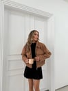 ÇİFT CEP BUKLET KISA CEKET KAHVE