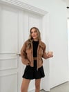 ÇİFT CEP BUKLET KISA CEKET KAHVE