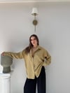 Çizgili Oversize Tensel Gömlek Camel 2094