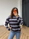 Çizgili Sweat Antrasit 2558