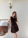 Degaje Yaka Omuz Aksesuar Detay Sandy Bluz Kahve 2311
