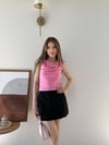 Degaje Yaka Omuz Aksesuar Detay Sandy Bluz Pembe 2311