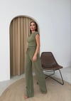GOFRE BLUZ VE PANTOLONLU İKİLİ TAKIM HAKİ