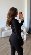 Hırka Atlet ve Pantolonlu 3lü Takım Siyah 2415