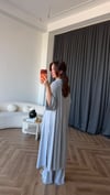 Hırka Crop ve Pantolonlu 3lü Takım Gri 2397