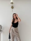 İp Askılı Bodysuit Siyah 2061