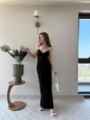 İp Askılı Kalem Elbise Siyah 2216
