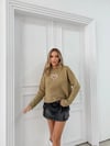 KALP AKSESUAR DETAY OVERSİZE TRİKO KAZAK HAKİ