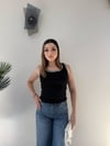 Kare Yaka Burgu Detay Atlet Siyah 2359