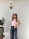 Kayık Yaka Sırt Dekolte Detay Bluz Pembe 2267
