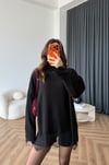 Kol ve Etek Dantel Detay Oversize Kazak 2573