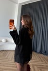 Kol ve Etek Dantel Detay Oversize Kazak 2573