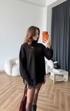 Kol ve Etek Dantel Detay Oversize Kazak 2573