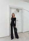 MADONNA YAKA BLUZ VE PANTOLONLU SİMLİ İKİLİ TAKIM