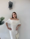 Madonna Yaka Uzun Elbise Ekru 2361