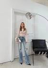 MODAL KUMAŞ PARMAK GEÇMELİ BASİC BLUZ KREM