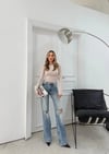MODAL KUMAŞ PARMAK GEÇMELİ BASİC BLUZ KREM
