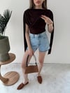 Omuz Saçaklı Sandy Bodysuit Acı Kahve 2269