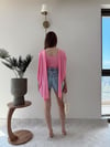 Omuz Saçaklı Sandy Bodysuit Pembe 2269
