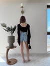 Omuz Saçaklı Sandy Bodysuit Siyah 2269