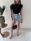 Omuz Saçaklı Sandy Bodysuit Siyah 2269